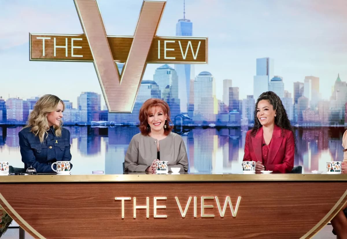 Sara Haines, Joy Behar and Sunny Hostin appear on ‘The View’ on February 26, 2025.