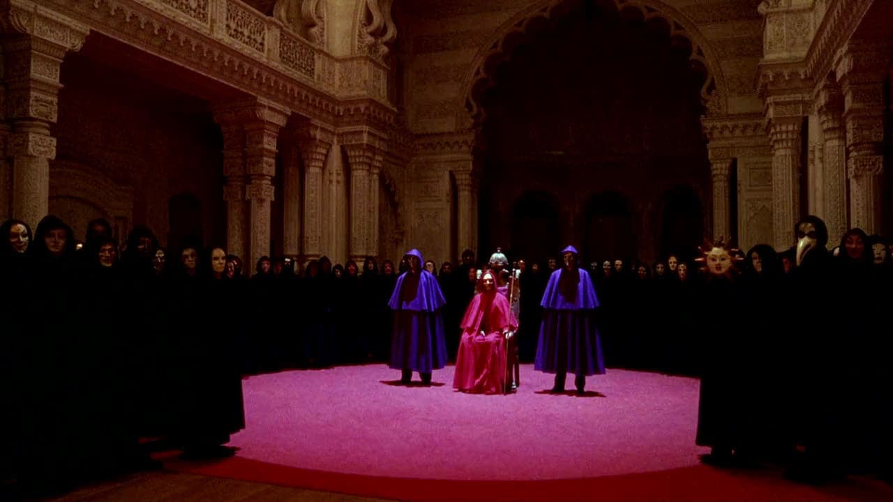 One of the infamous cult scenes from 'Eyes Wide Shut.' 
