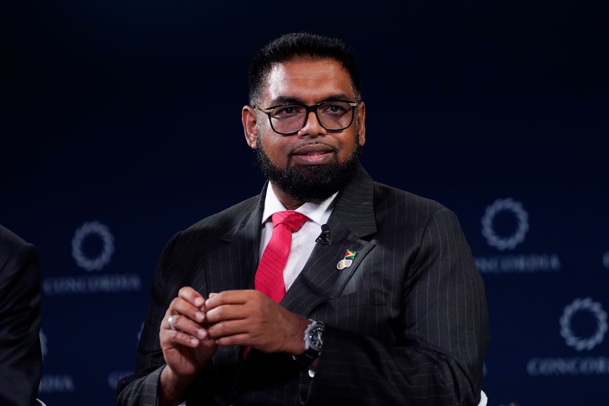 Guyana's president, Mohamed Irfaan Ali, on September 24, 2024 at New York City.