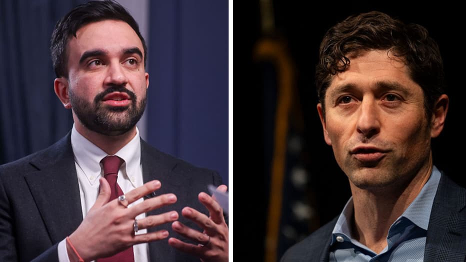Zohran Mamdani (L) is set to meet with his progressive Minneapolis counterpart, Jacob Frey (R).