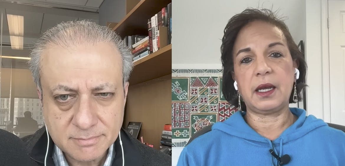 Susan Rice appears on Preet Bharara's show. 