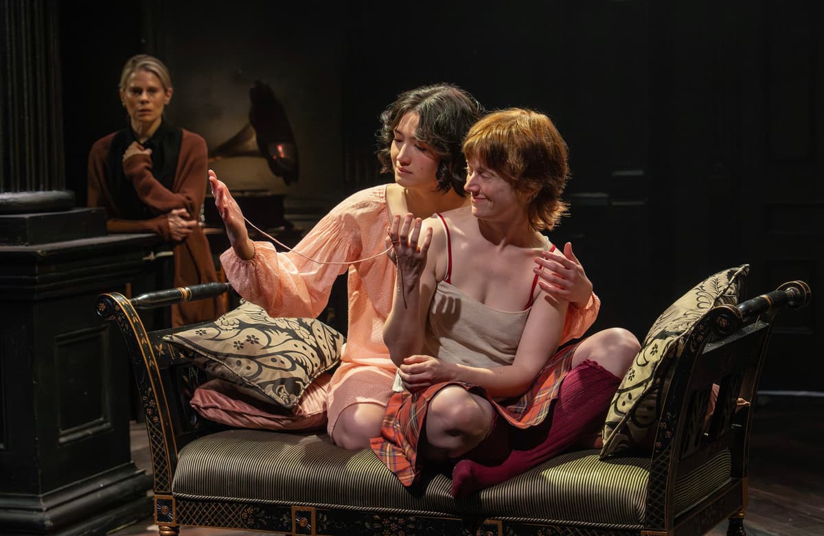 Cecilia Keenan-Bolger, Hayley Wong, and Susannah Perkins in 'Antigone (This Play I Read in High School).'