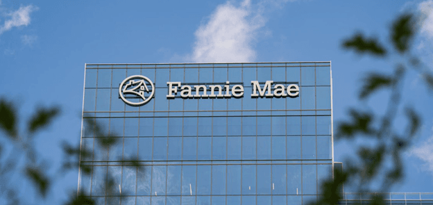 Fannie Mae, whose Reston, Virginia, office is seen here, will now accept crypto-backed mortgages for home purchases.