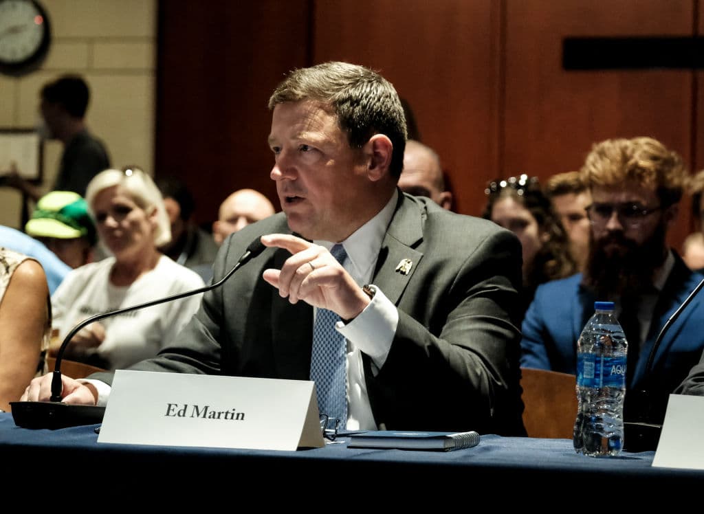 Ed Martin speaks during a January 6th field hearing in the Capitol on June 13, 2023 at Washington, DC. 