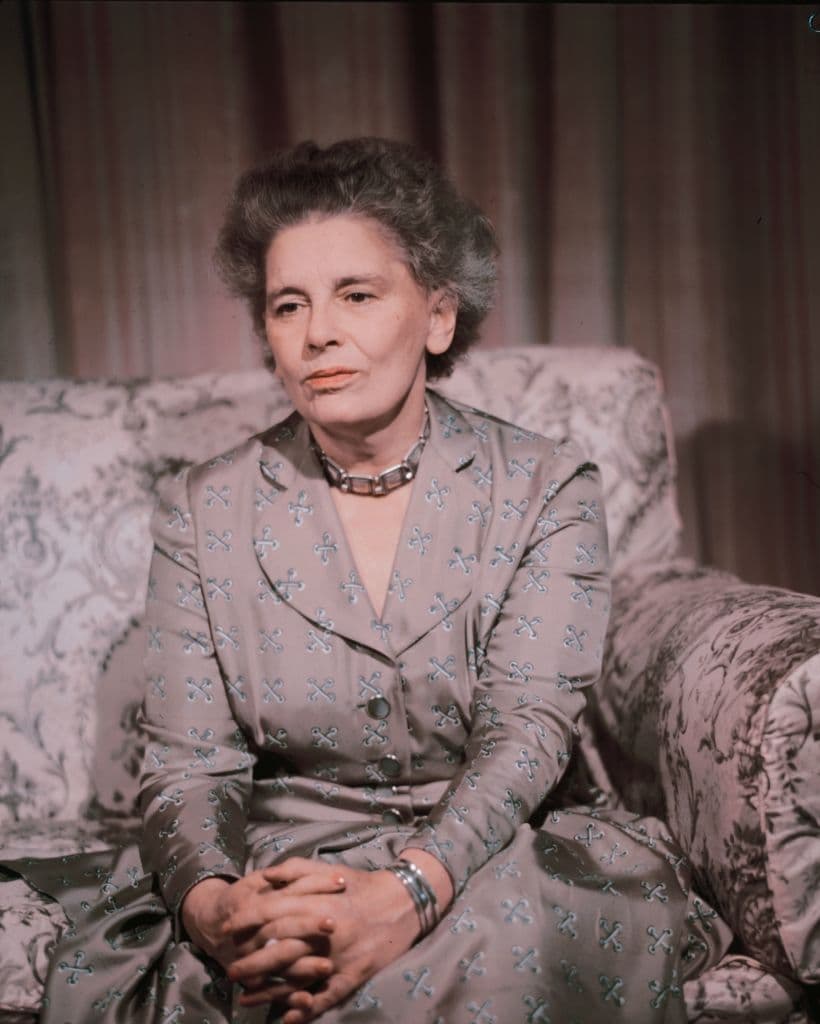 Rebecca West pictured in 1983.