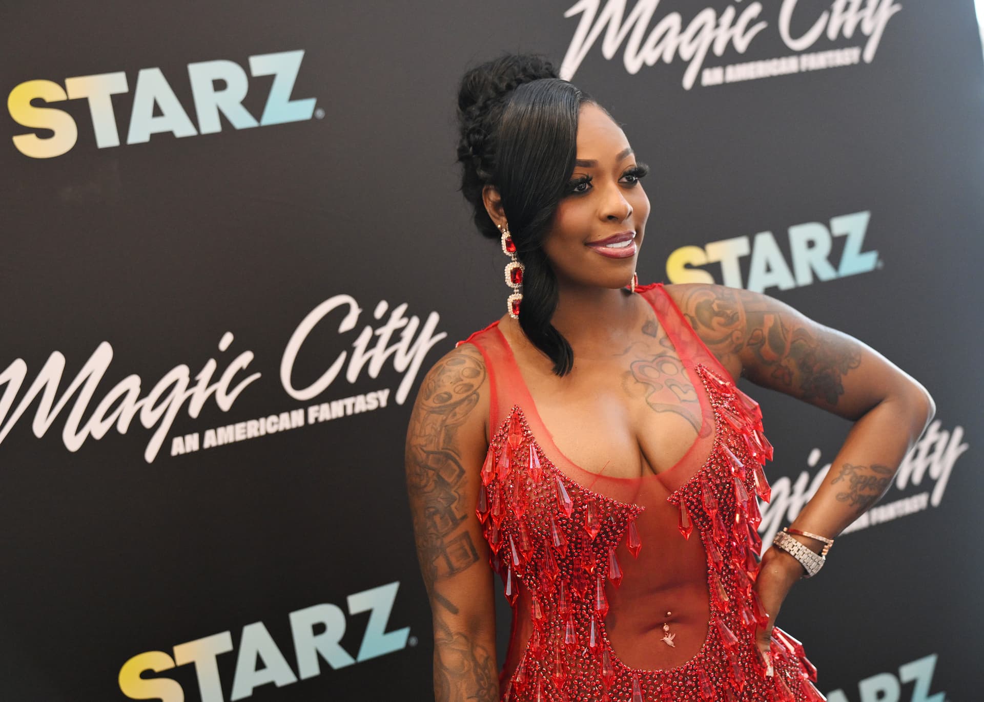 Performer Wifey Baby attends a screening of ‘Magic City: An American Fantasy’ at Atlanta on August 11, 2025.