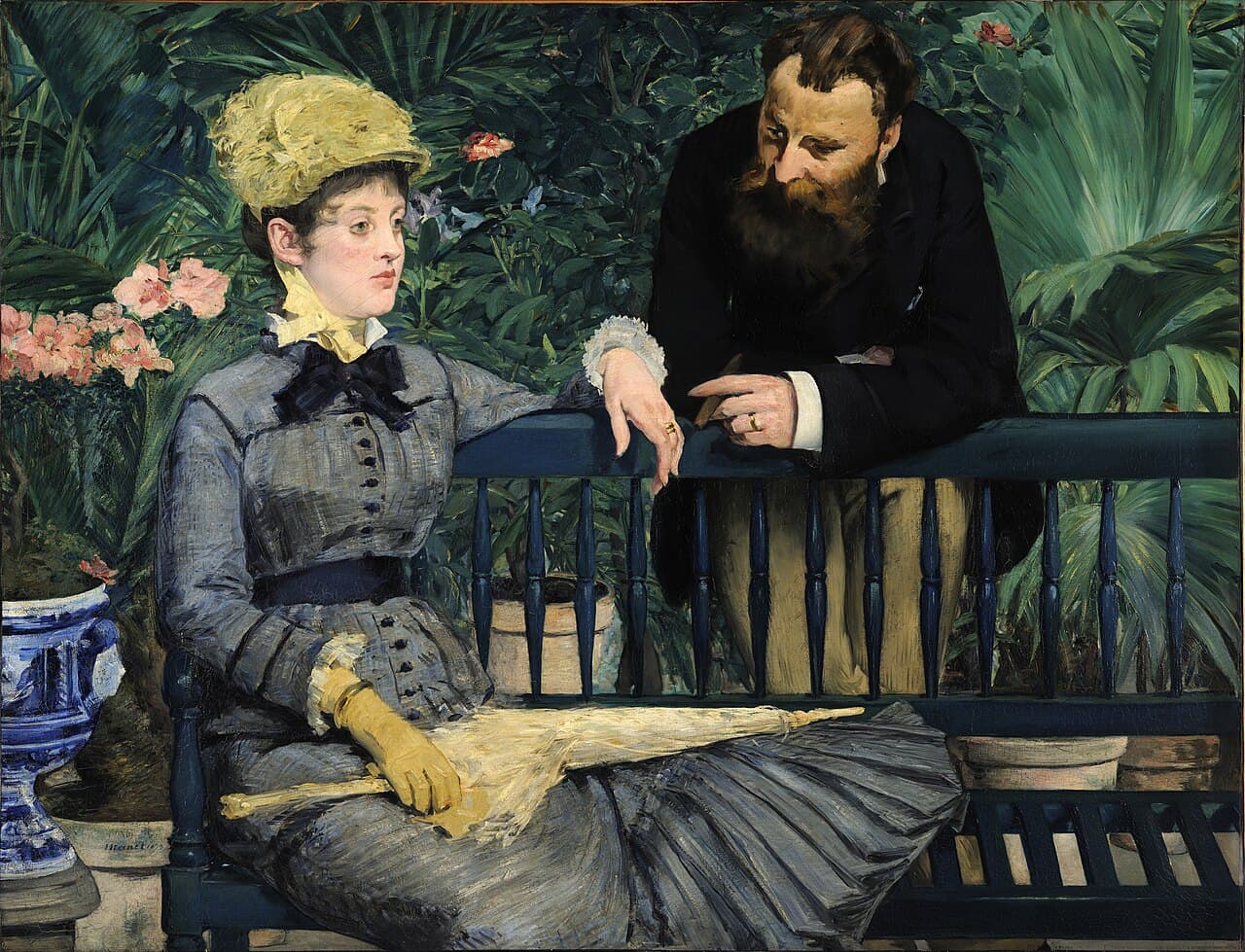 In the Conservatory, Edouard Manet.
