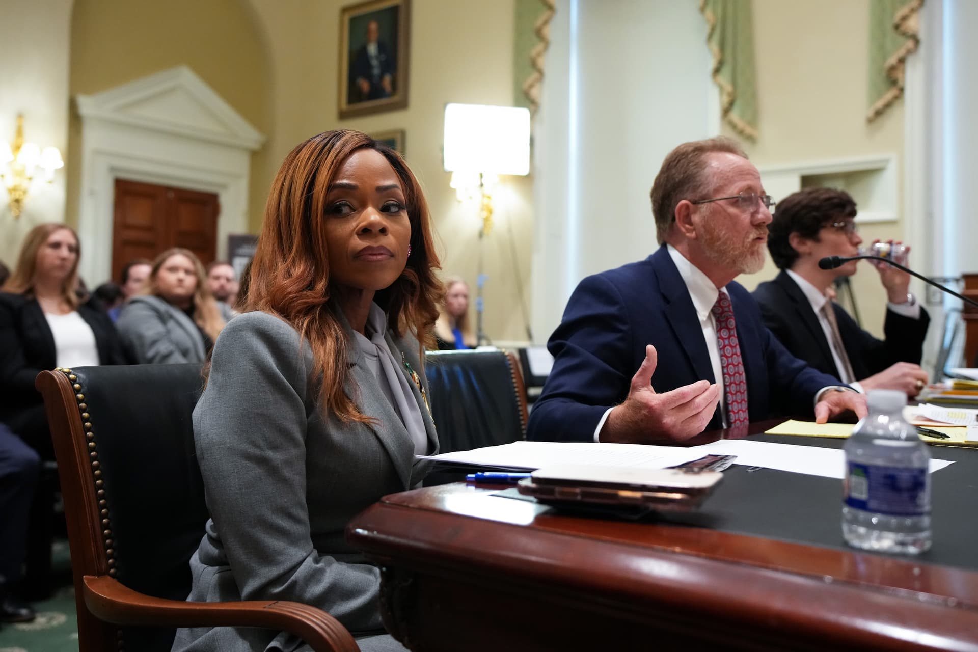 Congresswoman Sheila Cherfilus-McCormick appears at a hearing of the House Ethics Committee on Capitol Hill on March 26, 2026.