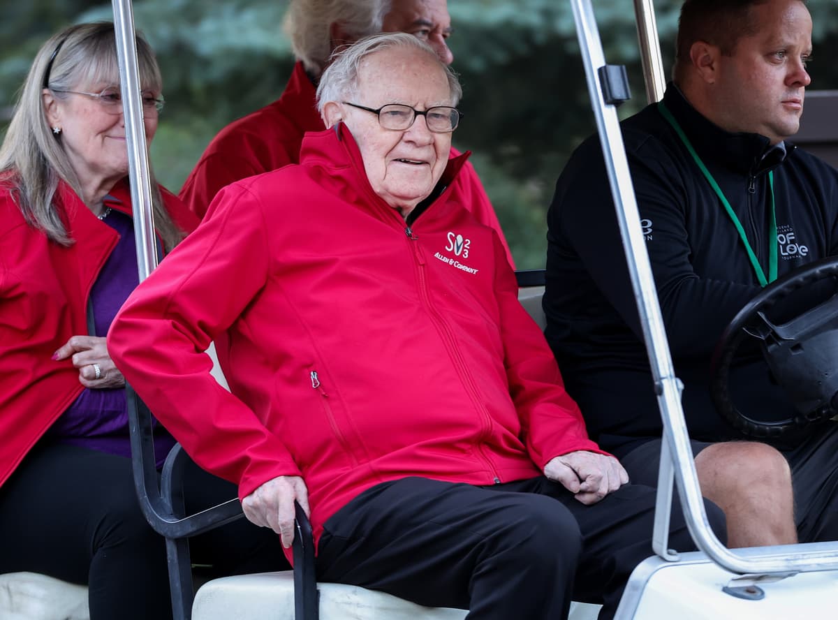 The chairman of Berkshire Hathaway, Warren Buffett, on July 13, 2023 at Sun Valley, Idaho. 