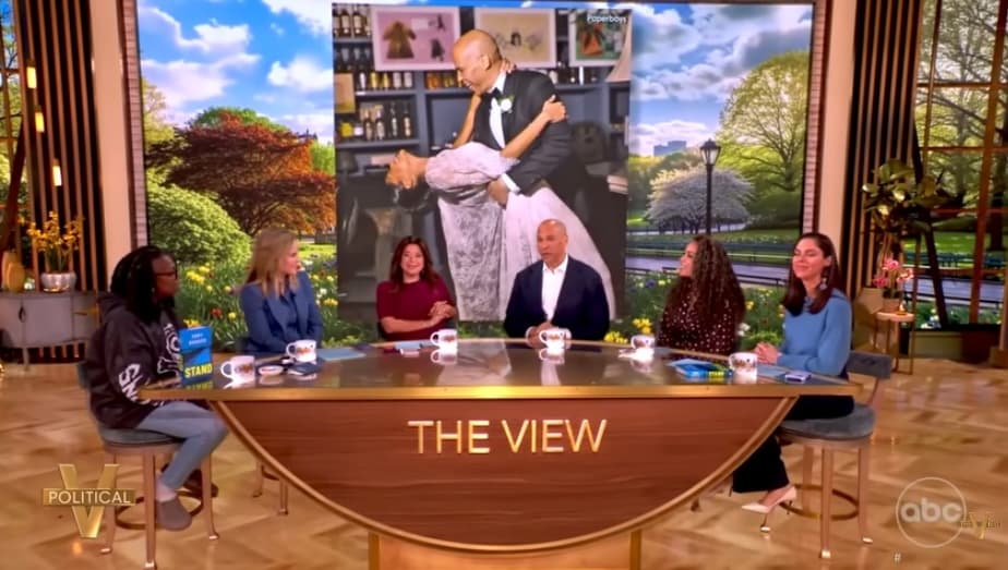 Cory Booker discusses his recent wedding on 'The View' on Monday, March 23, 2026.