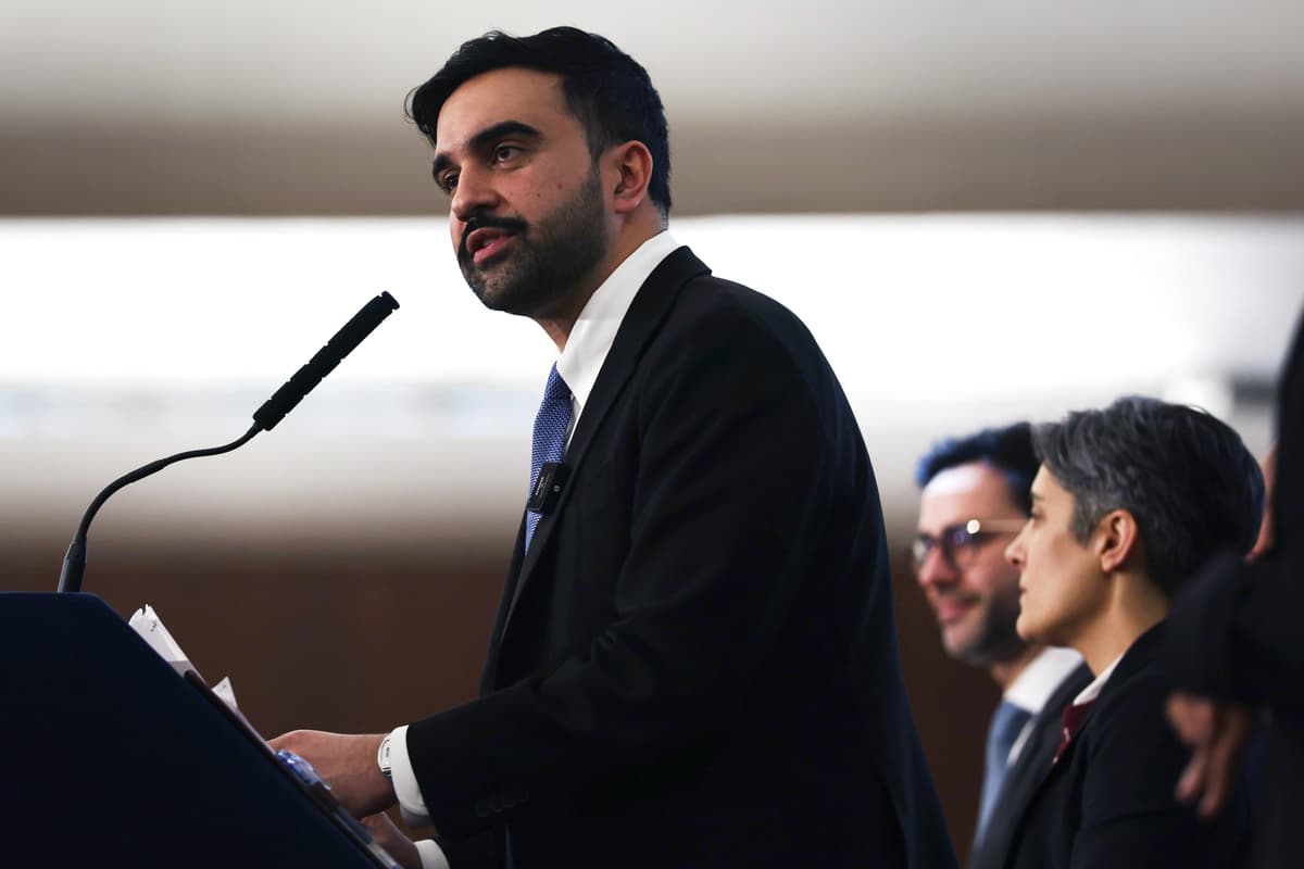 Mayor Zohran Mamdani on March 11, 2026 at New York City. 