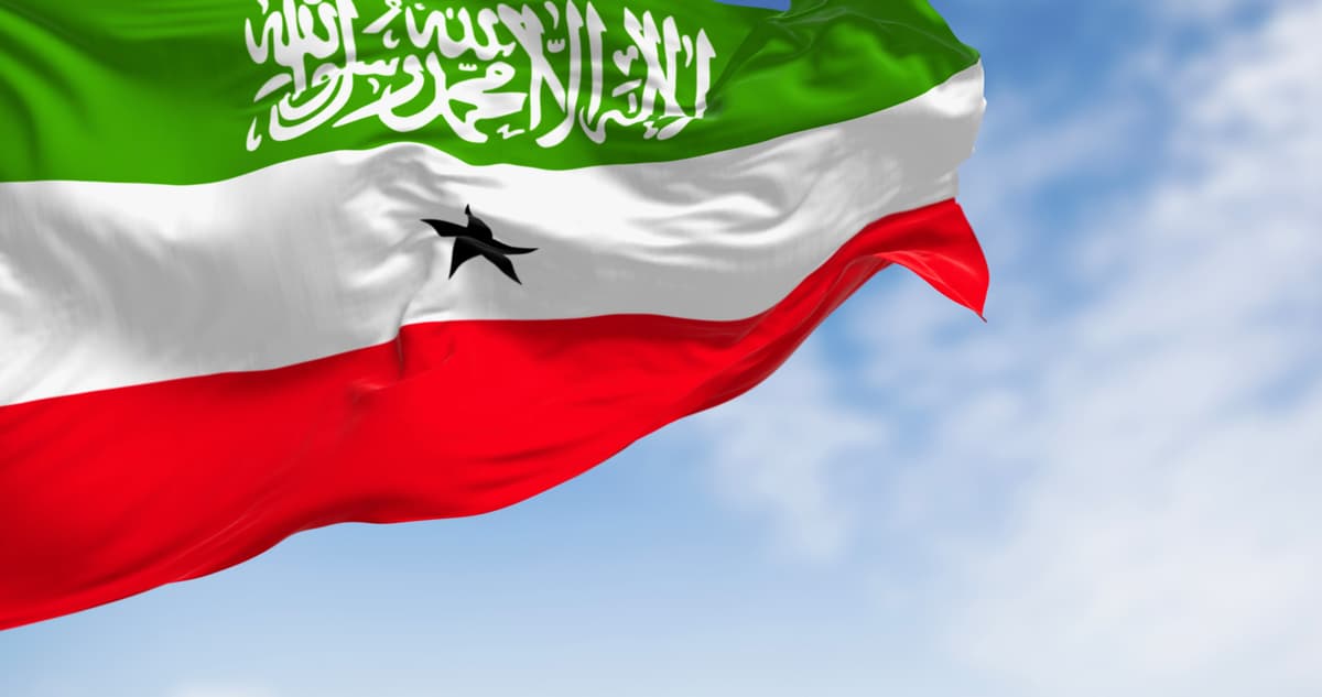 Somaliland's national flag.