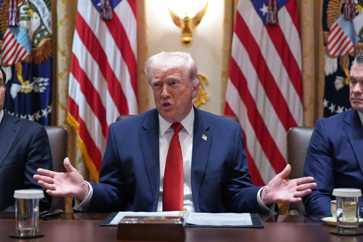 President Trump during a Cabinet meeting at the White House, March 26, 2026.