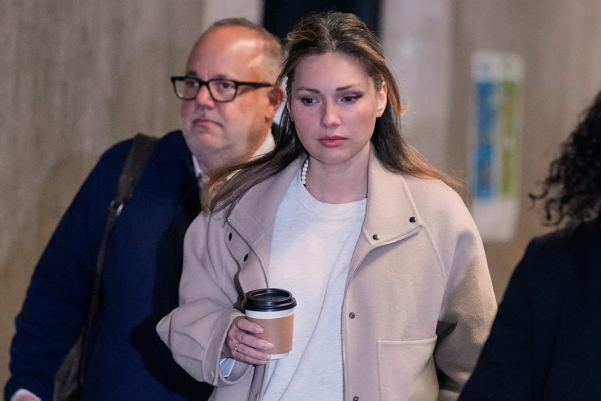 Jessica Mann arrives for Harvey Weinstein's trial in criminal court, in New York, Tuesday, April 28, 2026. 
