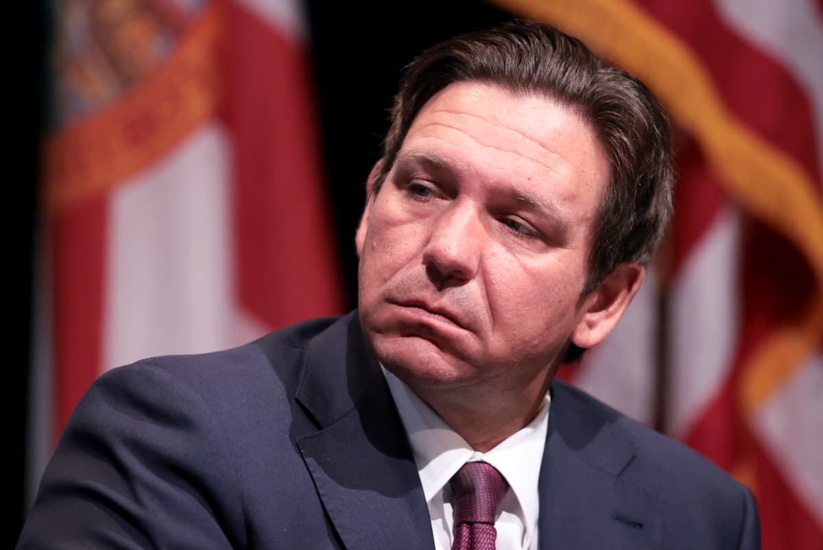 Governor Ron DeSantis of Florida attends a conference highlighting the business-friendly regulatory environment in his state at Miami, Florida, on April 7, 2026.