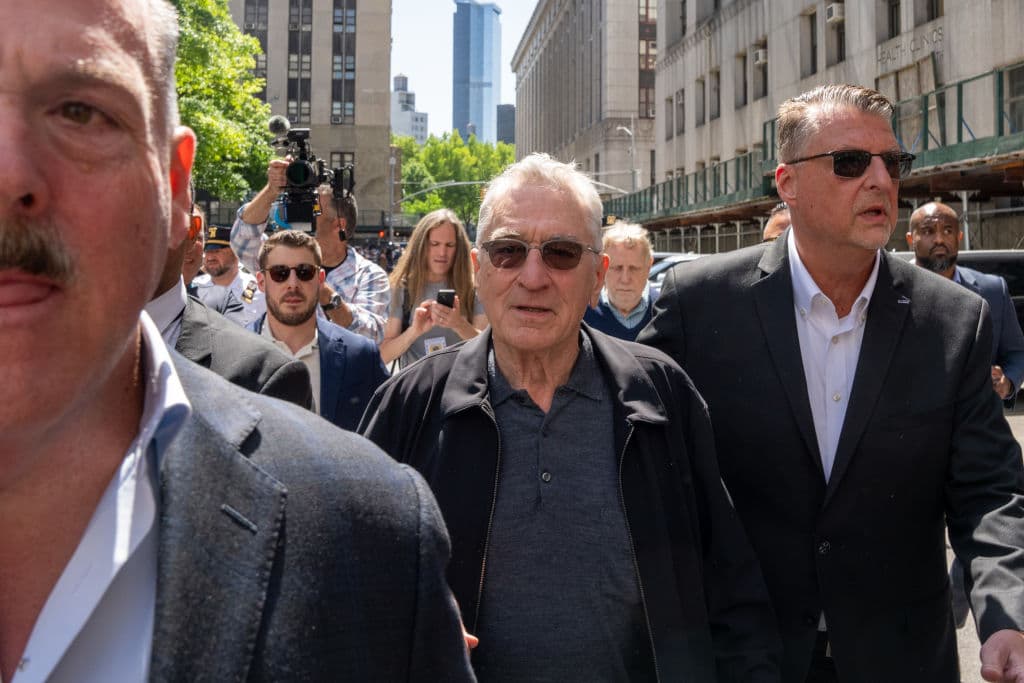 Robert De Niro attends Trump's criminal trial in New York, May 28, 2024.