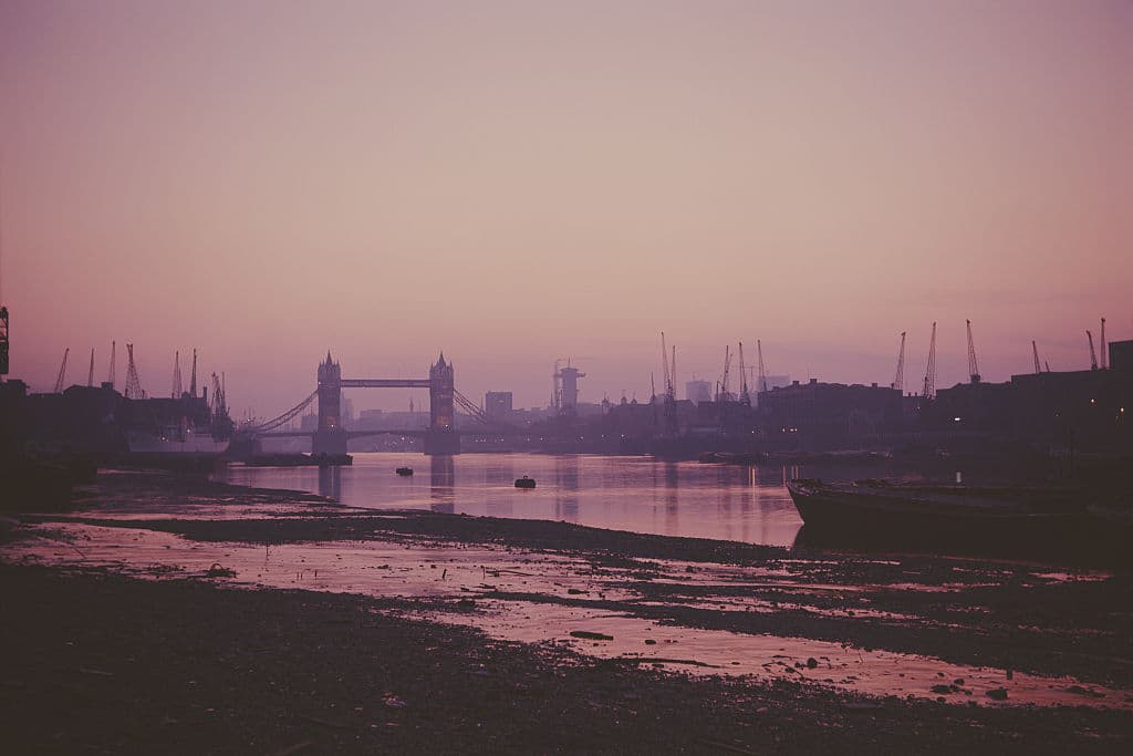The River Thames, London,1960.