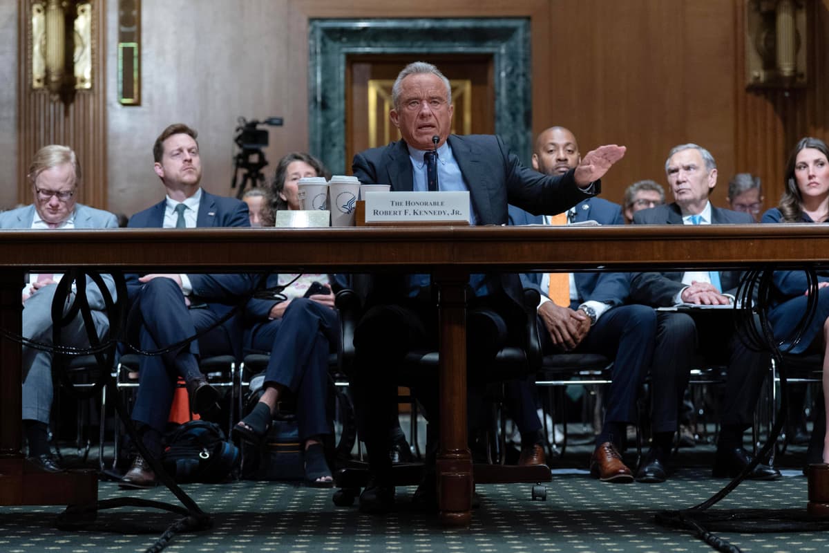Health Secretary Robert F. Kennedy Jr. testifies before the Senate Committee on Finance on Capitol Hill on April 22, 2026. 