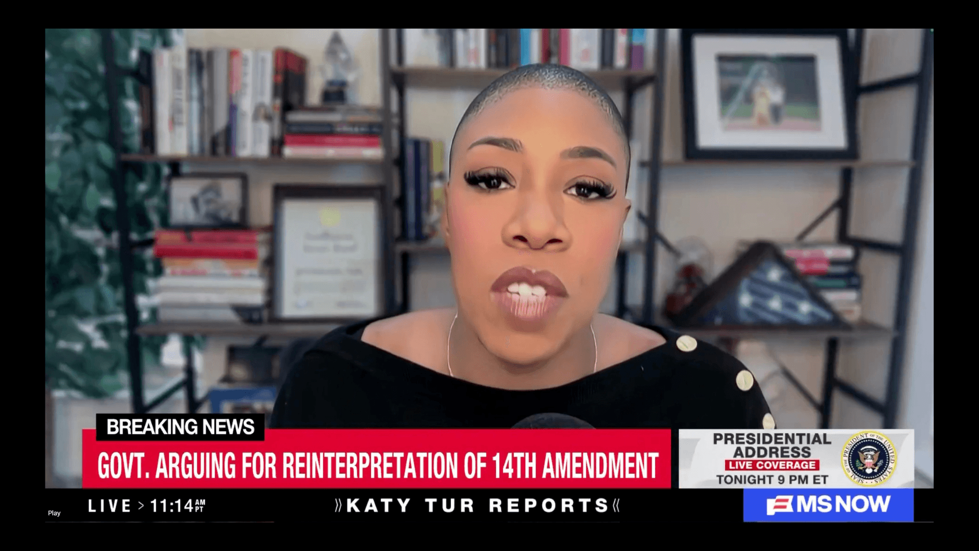 Former Biden operative Symone Sanders-Townsend appears on MS NOW.