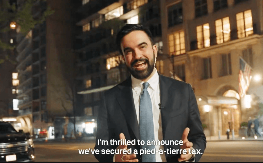 Mayor Zohran Mamdani boasts to the camera that he had made good on his promise to 'tax the rich' before singling out Citadel founder Ken Griffin as the kind of person he's targeting.