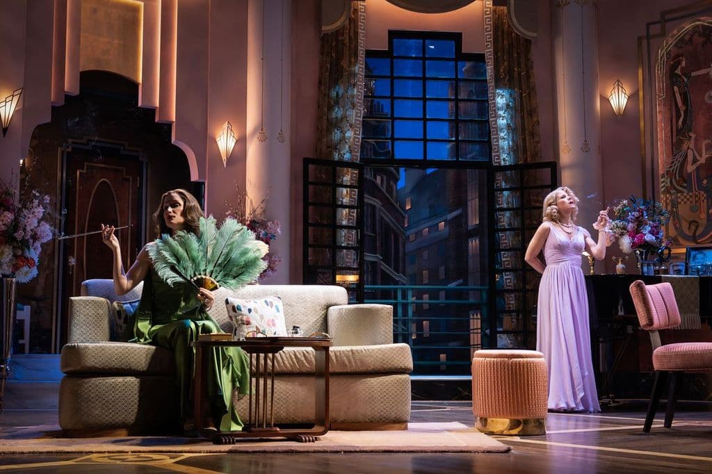 Rose Byrne and Kelli O'Hara in 'Fallen Angels.'