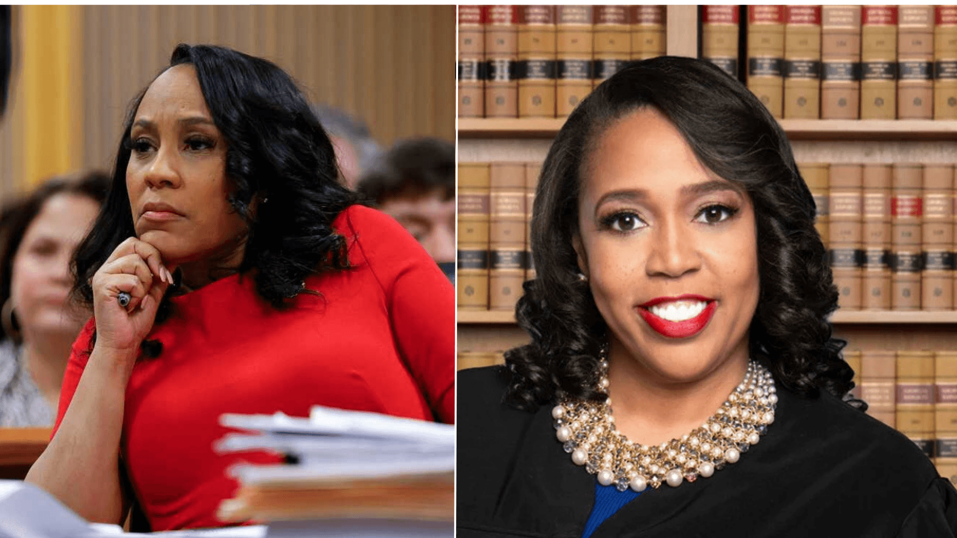District Attorney Fani Willis of Fulton County and a former state judge, Shermela Williams. Composite.