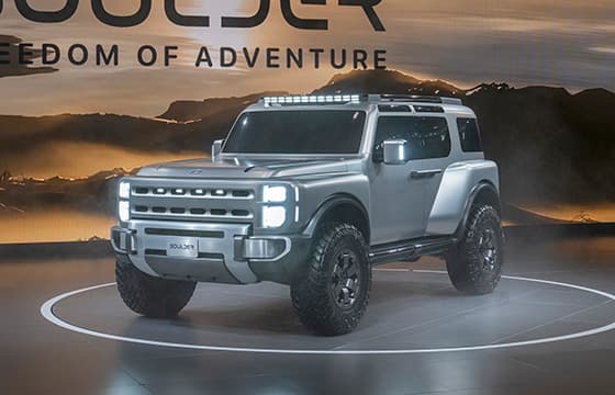 The Hyundai Boulder Concept is an off-road SUV that previews the brand's upcoming American-made trucks.