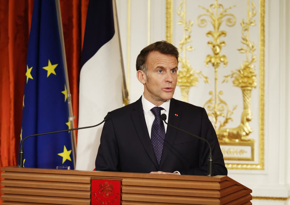 President Emmanuel Macron at Tokyo, April 1, 2026. 