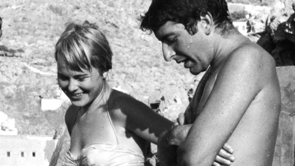 Marianne Ihlen and Leonard Cohen on the island of Hydra.