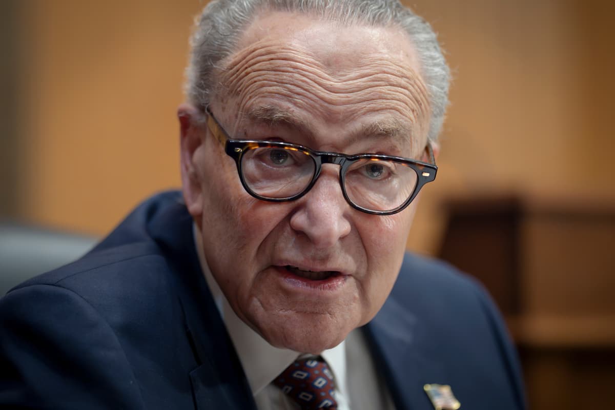 Senator Charles Schumer at the Capitol, March 26, 2026. 