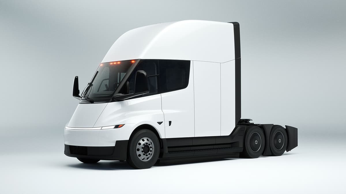 The Tesla Semi is offered in a sleeper cab model with a 500-mile range.
