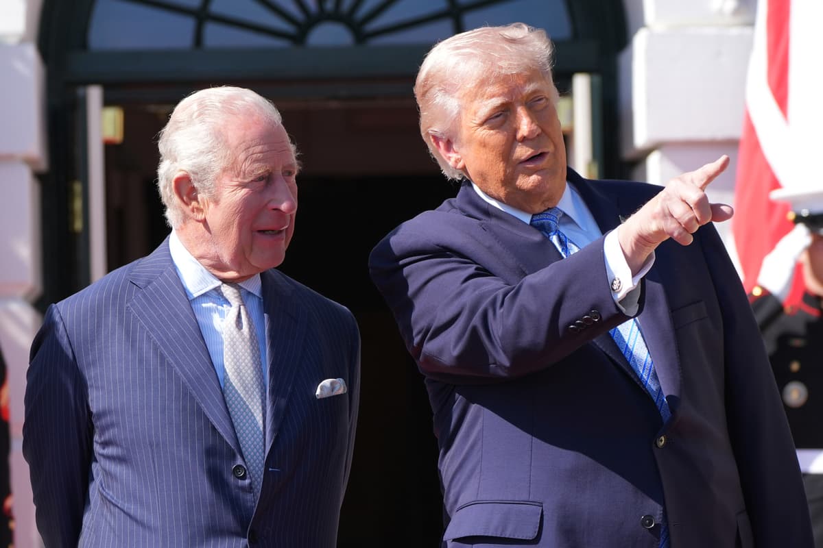 President Trump and King Charles III at the White House, April 27, 2026.