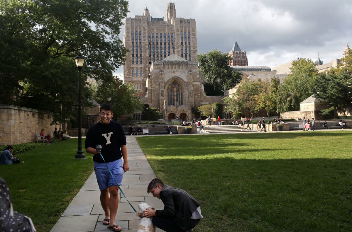The campus of Yale University, New Haven, Connecticut. 