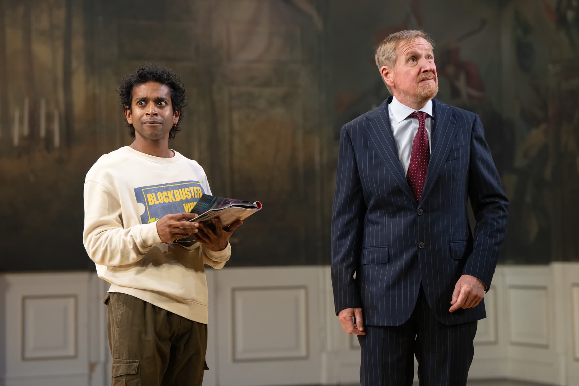 Hiran Abeysekera and Matthew Cottle in 'Hamlet.'