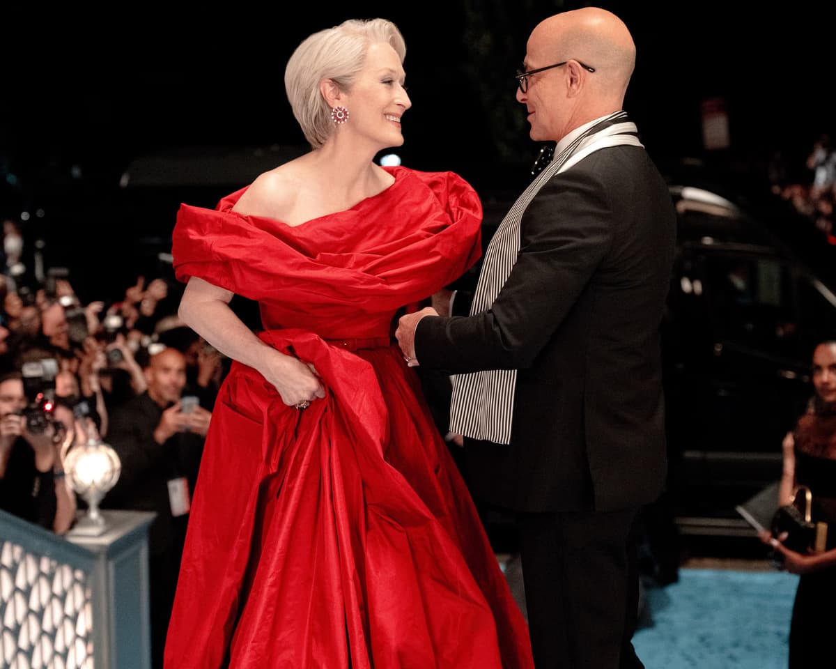 Meryl Streep and Stanley Tucci in 'The Devil Wears Prada 2.'