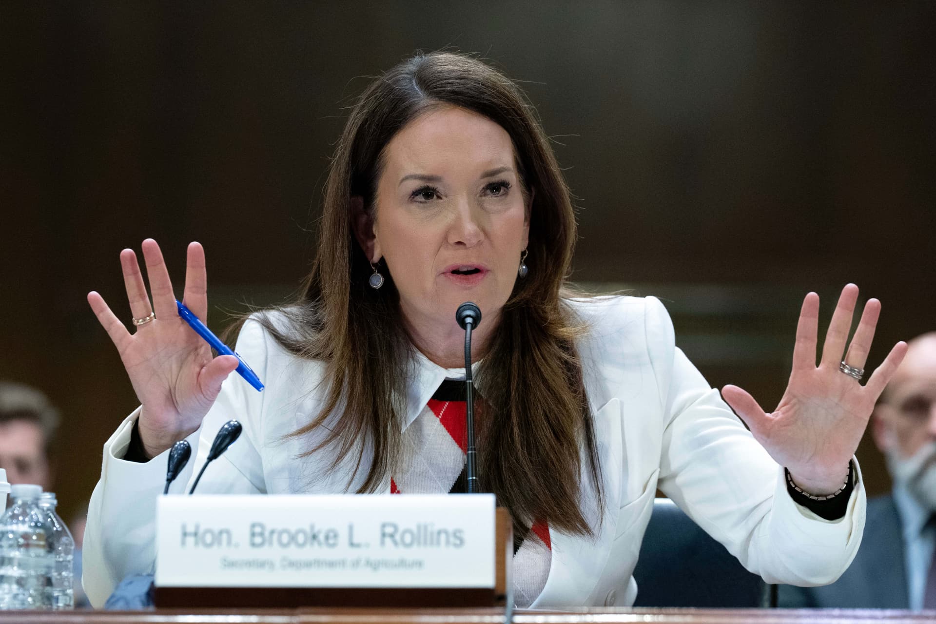 Agriculture Secretary Brooke Rollins on Capitol Hill, Wednesday, April 22, 2026.