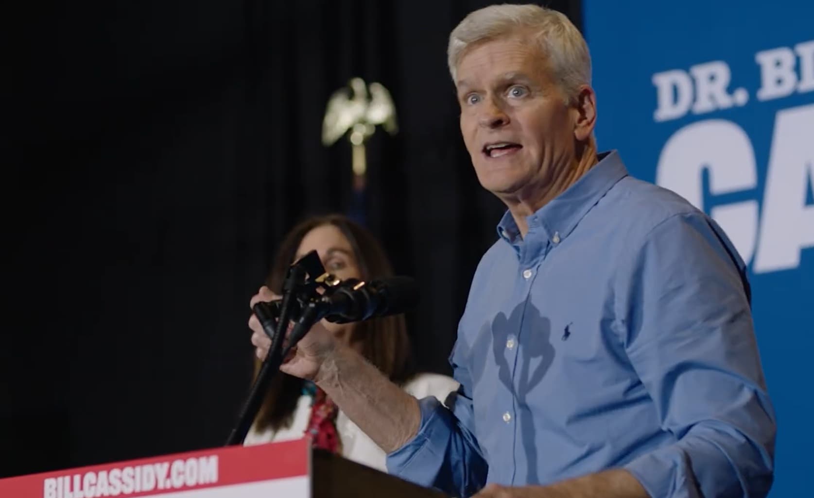 Senator Bill Cassidy at his re-election announcement August 8, 2025.