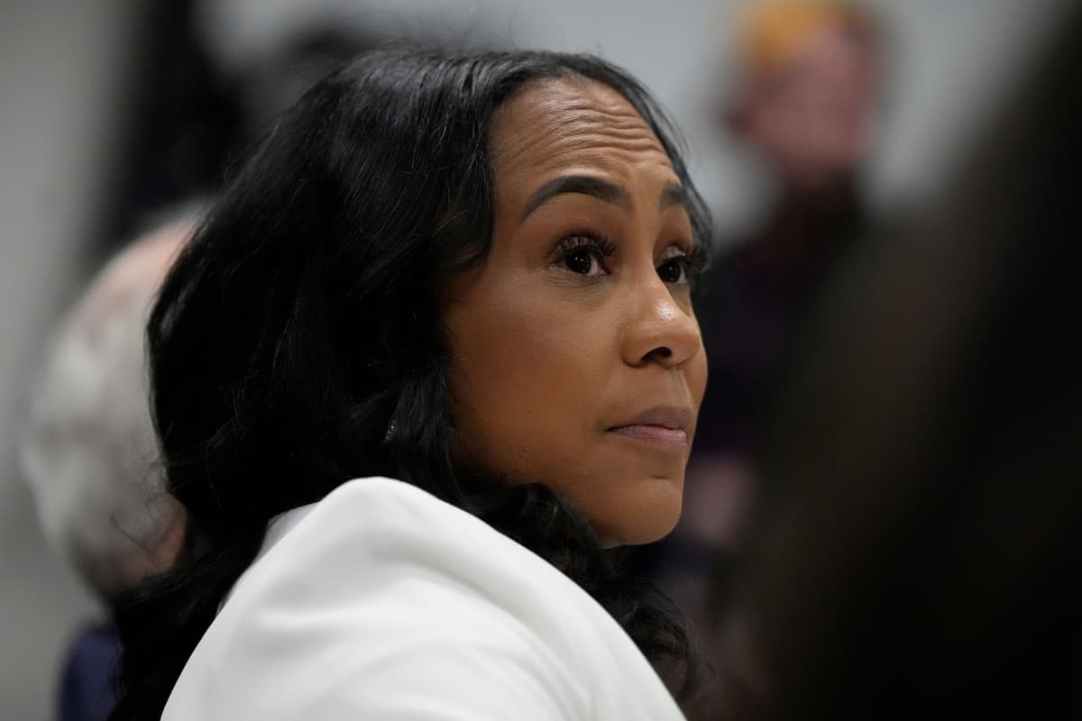 The Fulton County district attorney, Fani Willis, is seen at the Georgia State Capitol at Atlanta on December 17, 2025.