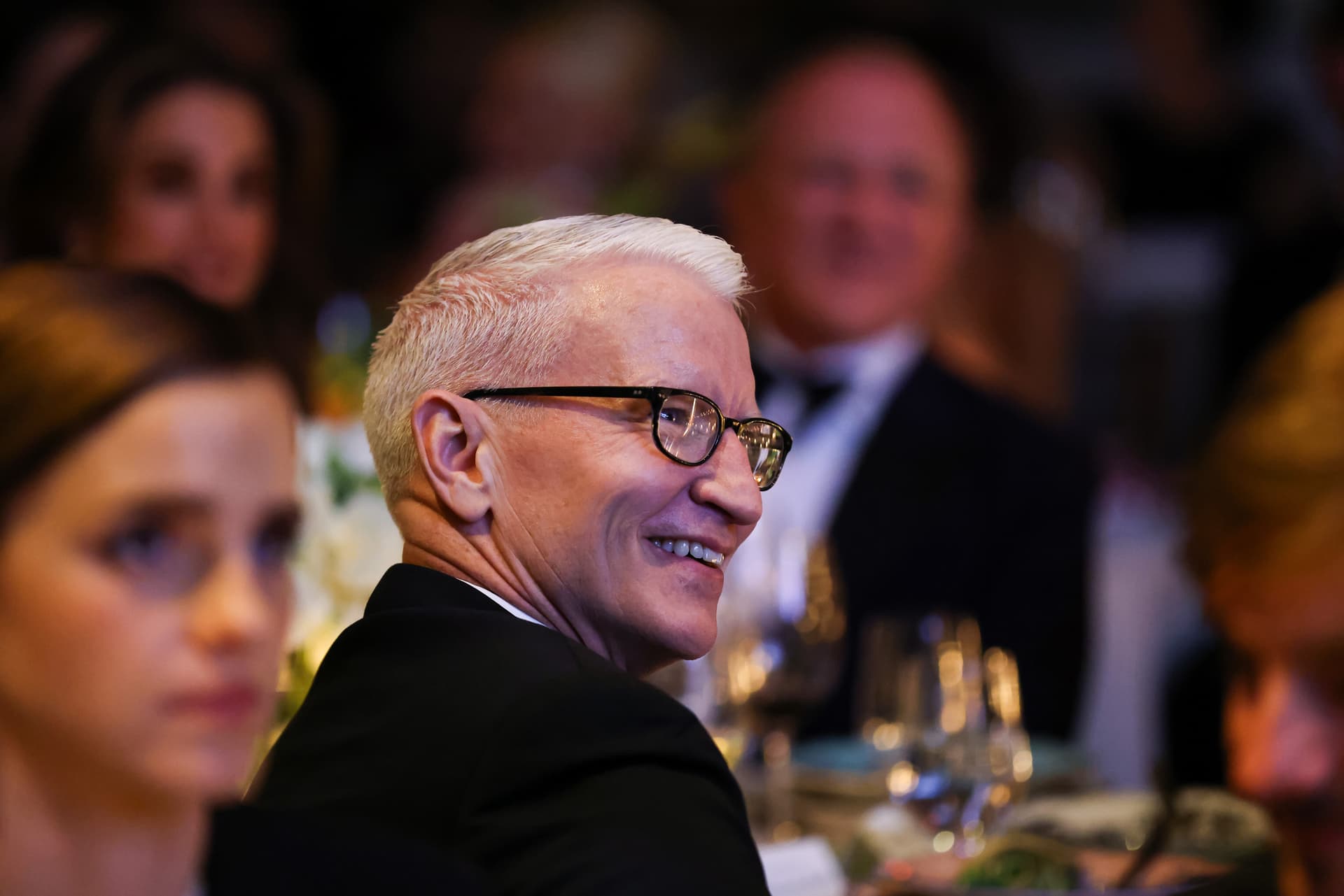 Anderson Cooper attends the Caring For Women Dinner. 