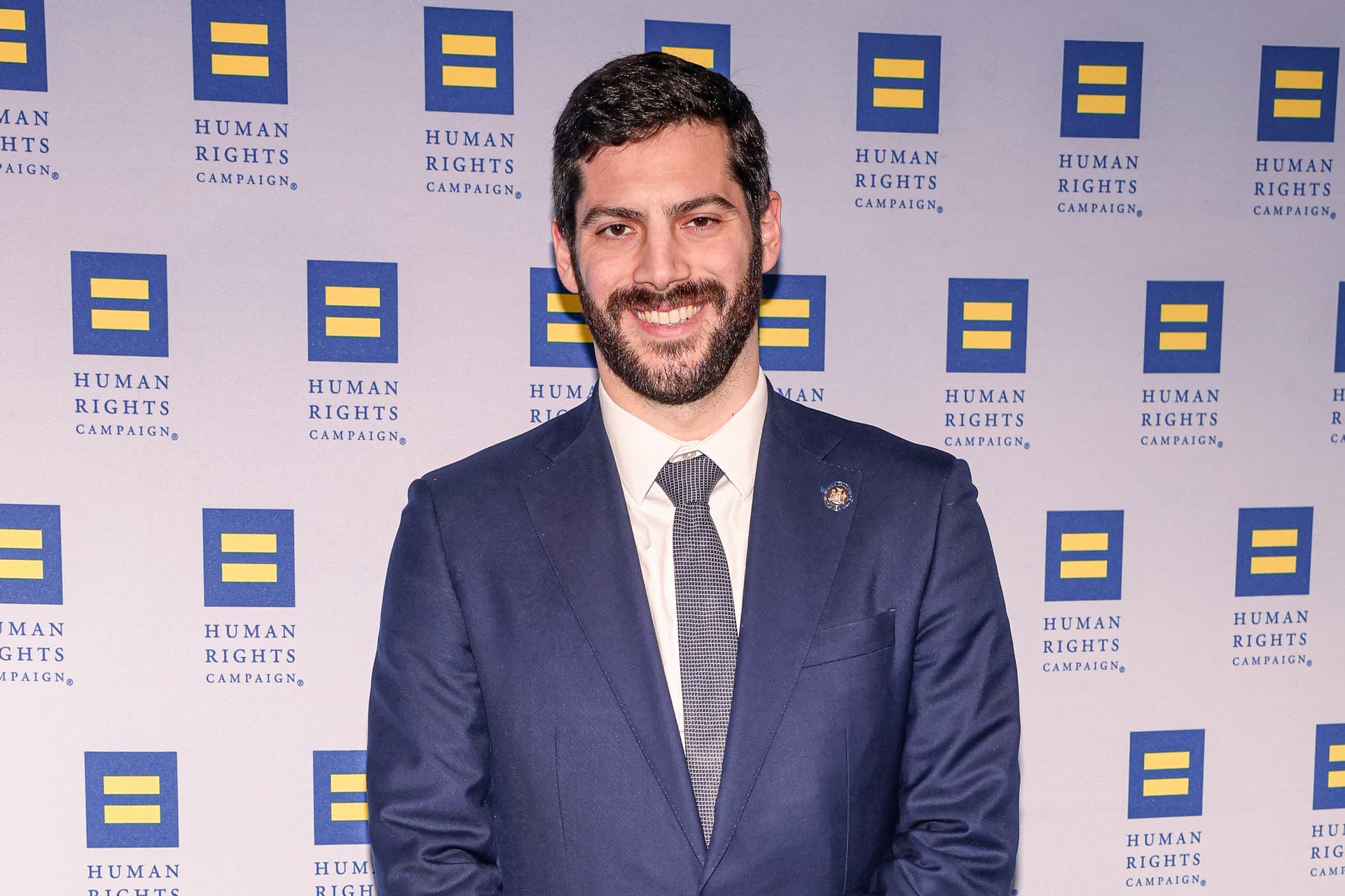 Alex Bores attends the Human Rights Campaign 2026 Greater New York Dinner at New York City on February 07, 2026.