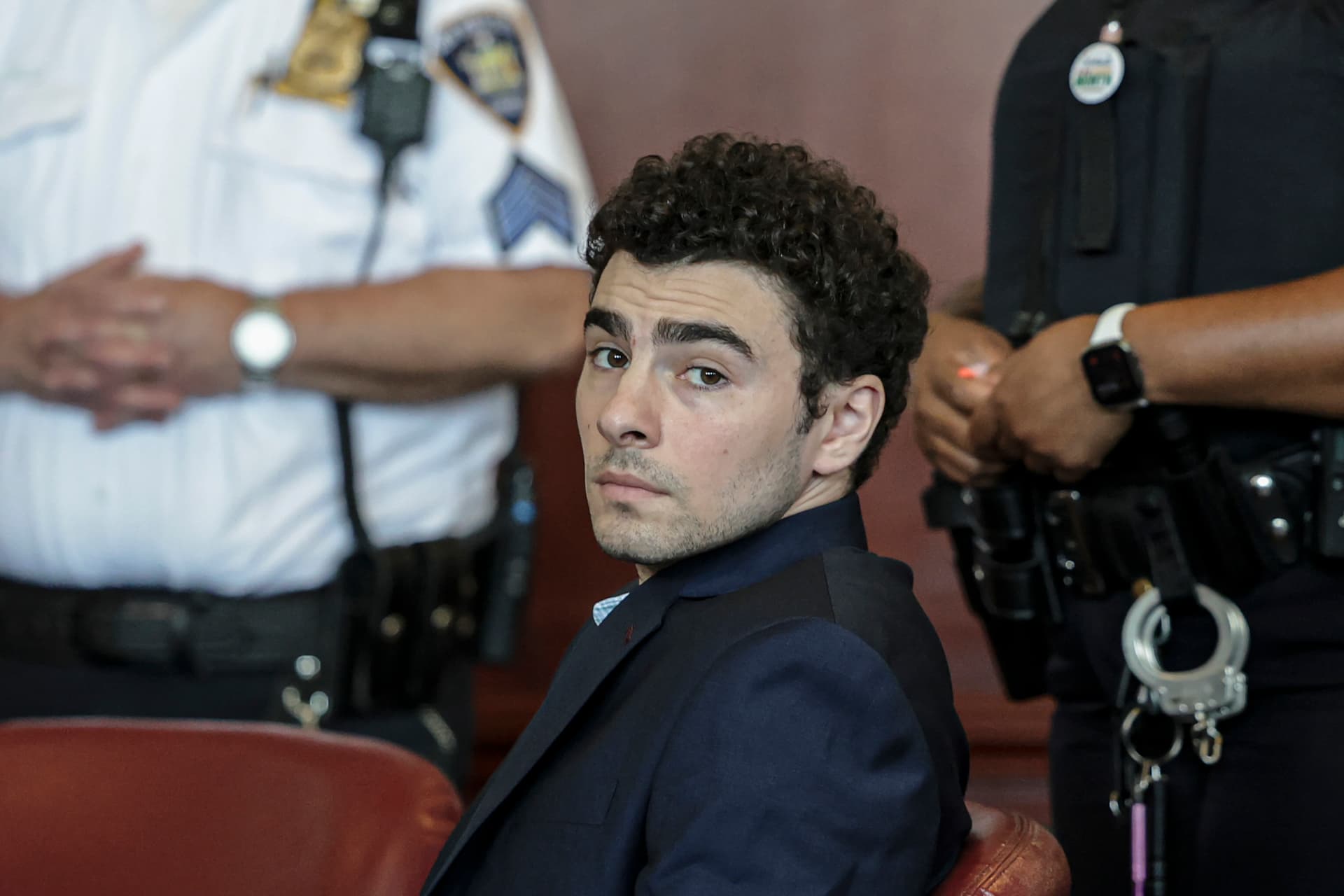 Luigi Mangione appears at an evidence suppression hearing at Manhattan Supreme Court on May 18, 2026, at New York City. Mangione is charged with murder in the fatal shooting of UnitedHealthcare CEO Brian Thompson at Manhattan in December 2024.