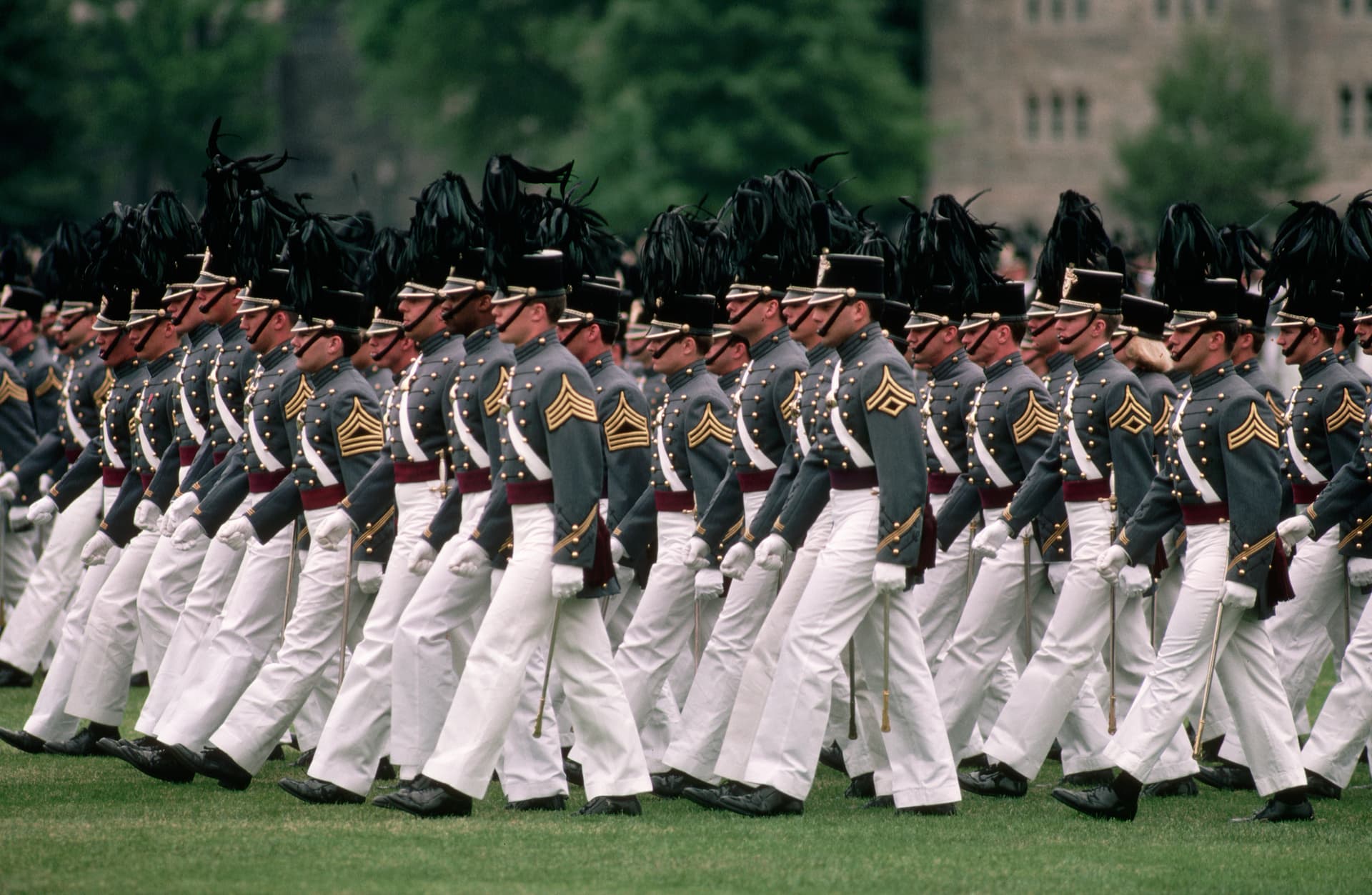 West Point Cadets Marching.