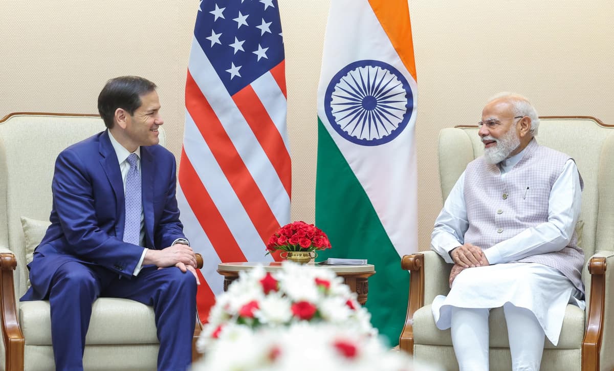 Secretary of State Marco Rubio meets with India's prime minister, Narendra Modi, at Delhi on May 23, 2026.