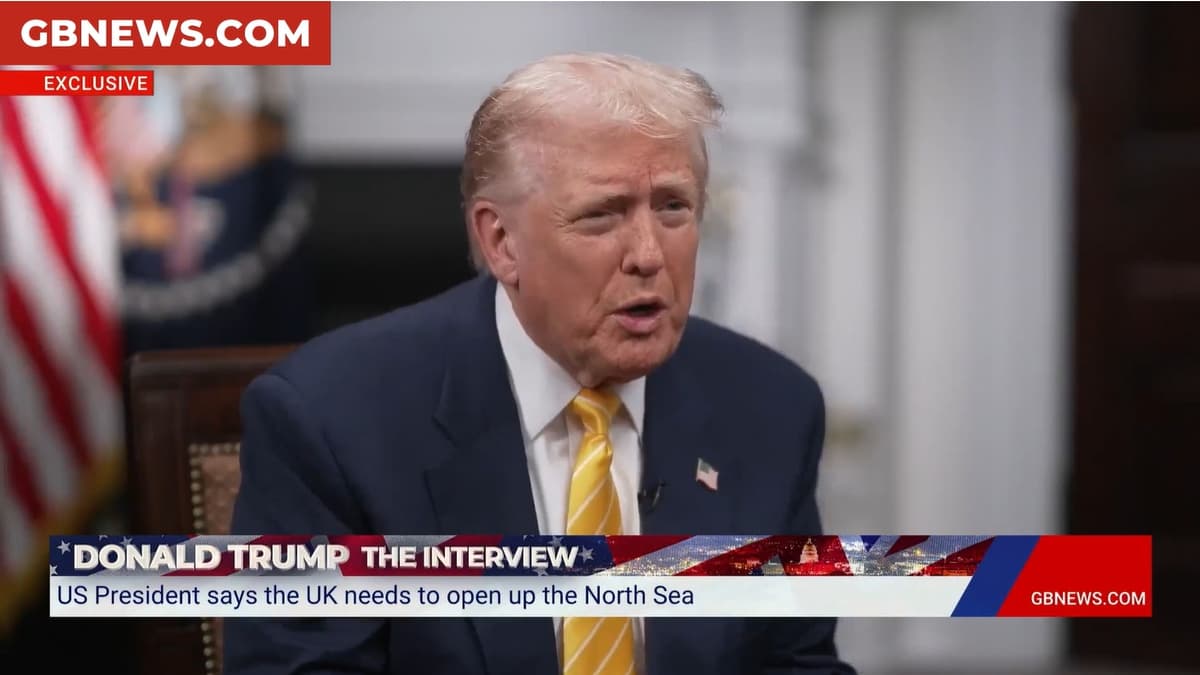 President Trump called climate change a 'hoax' during an interview with GB News's Bev Turner on November 15, 2025. Britain's media regulator is now investigating the network's impartiality during that interview.