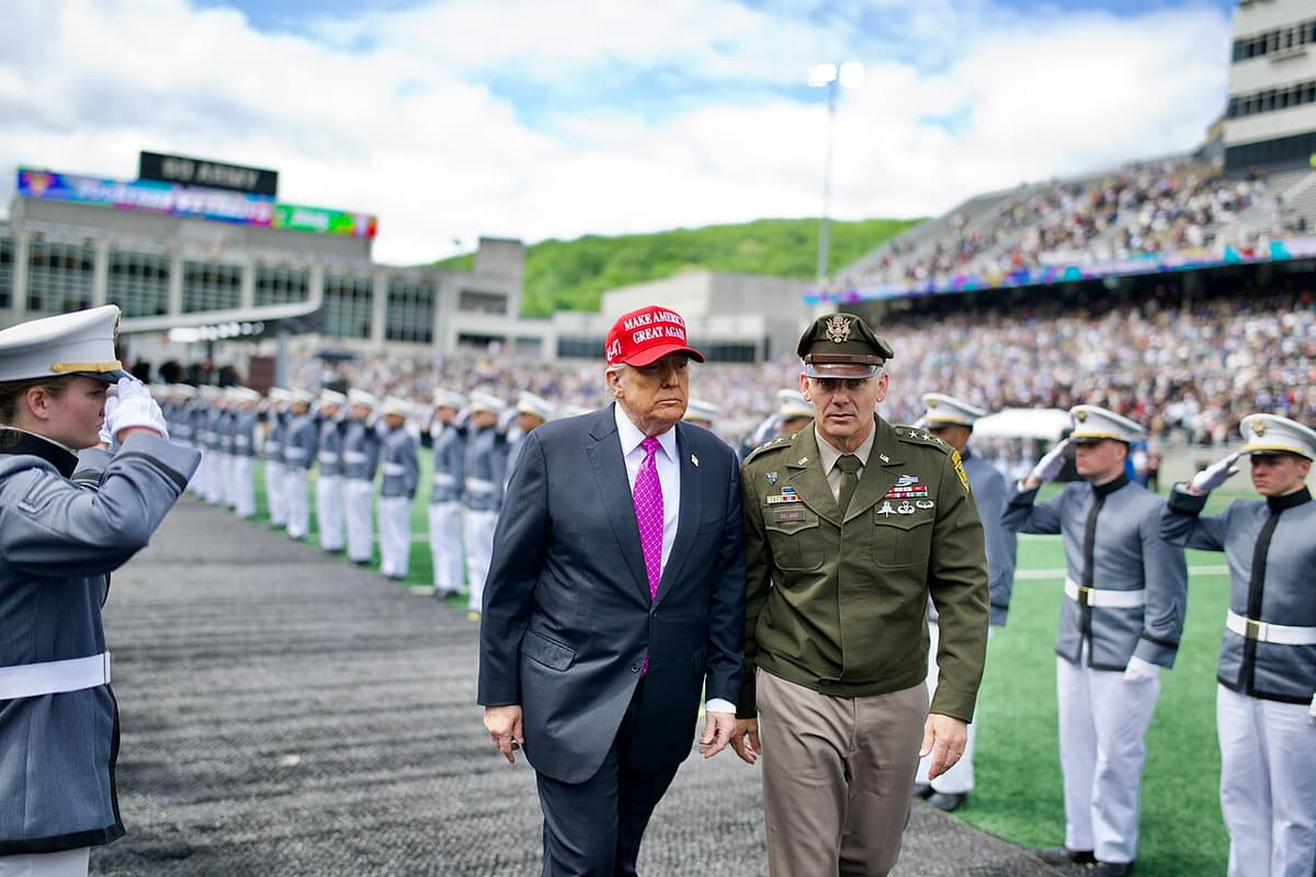 President Trump at the United States Military Academy on May 24, 2025.
