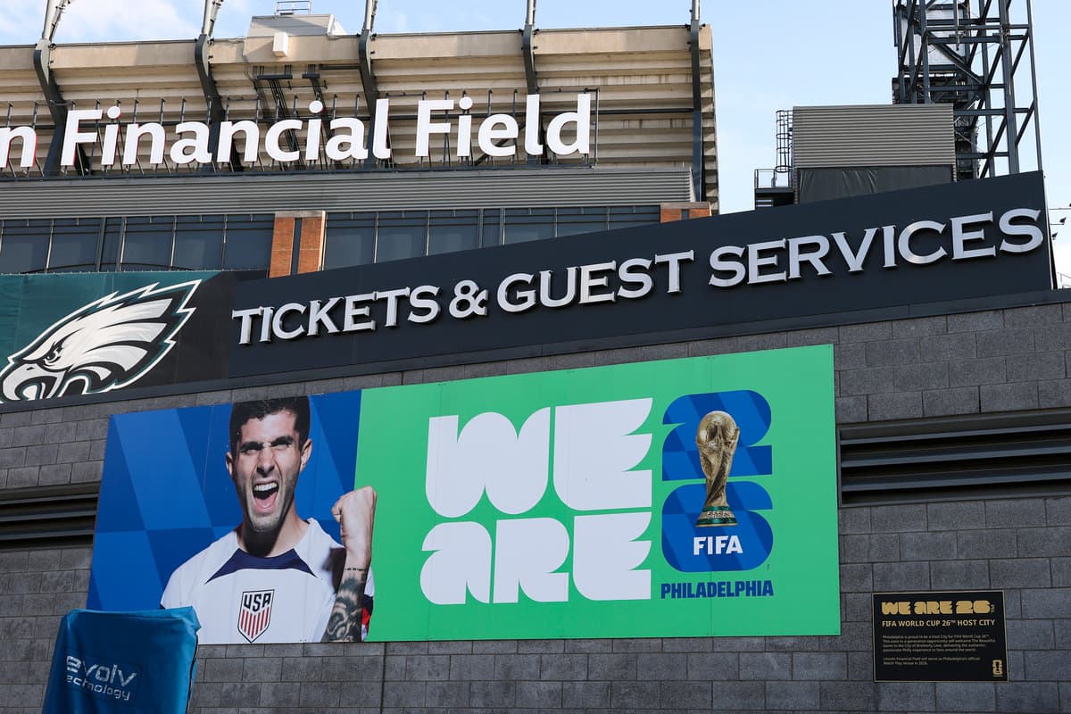 Lincoln Financial Field at Philadelphia, Pennsylvania, the venue for six World Cup matches, is seen on May 6, 2026.