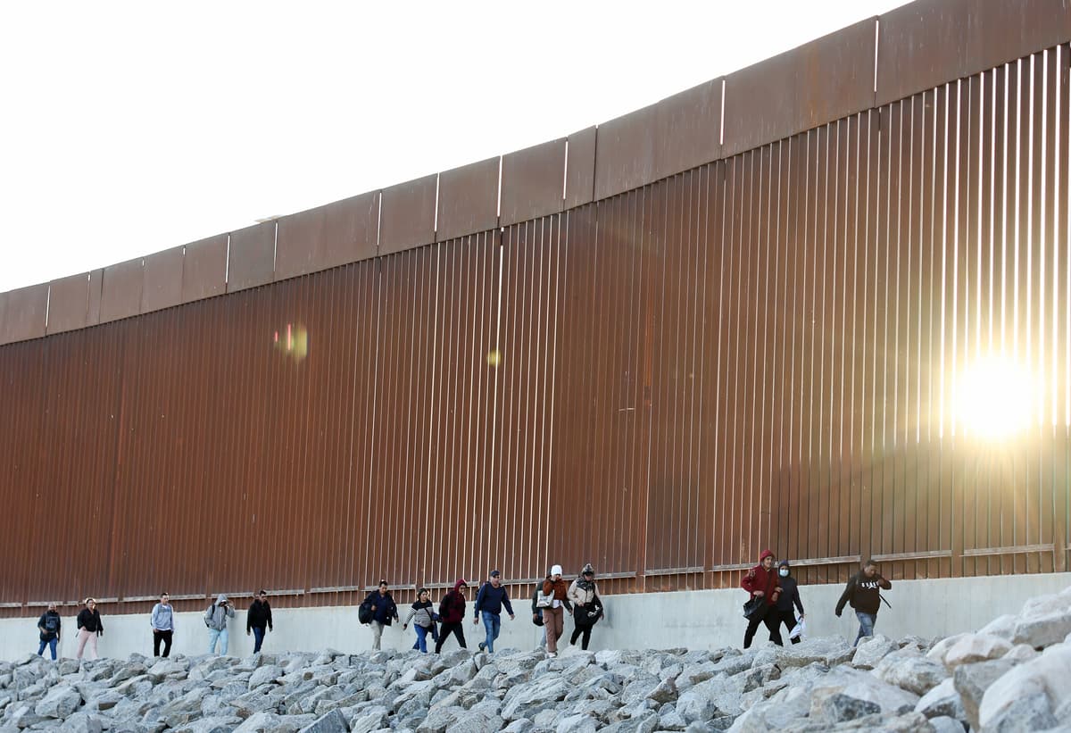 The border with Mexico on May 11, 2023 at Yuma, Arizona. 