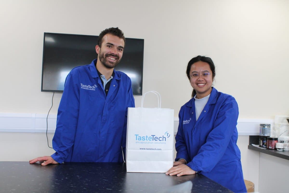 TasteTech researchers, seen here, participated in a University of Nottingham study into a chewing gum that can help restore the senses of taste and smell.
