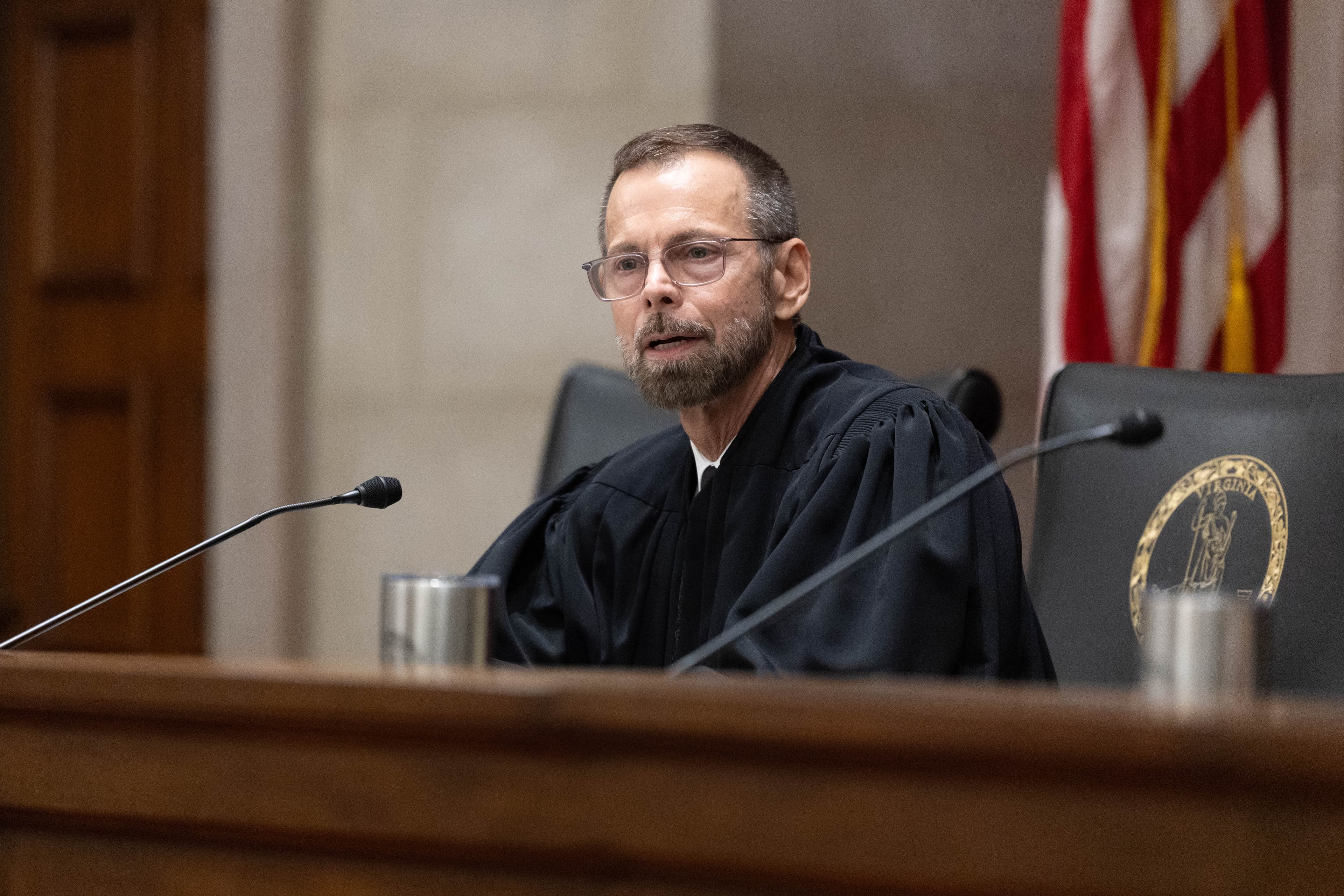 Justice D. Arthur Kelsey, author of the Virginia Supreme Court's majority opinion against a partisan gerrymander, on March 2, 2026 at Richmond.  