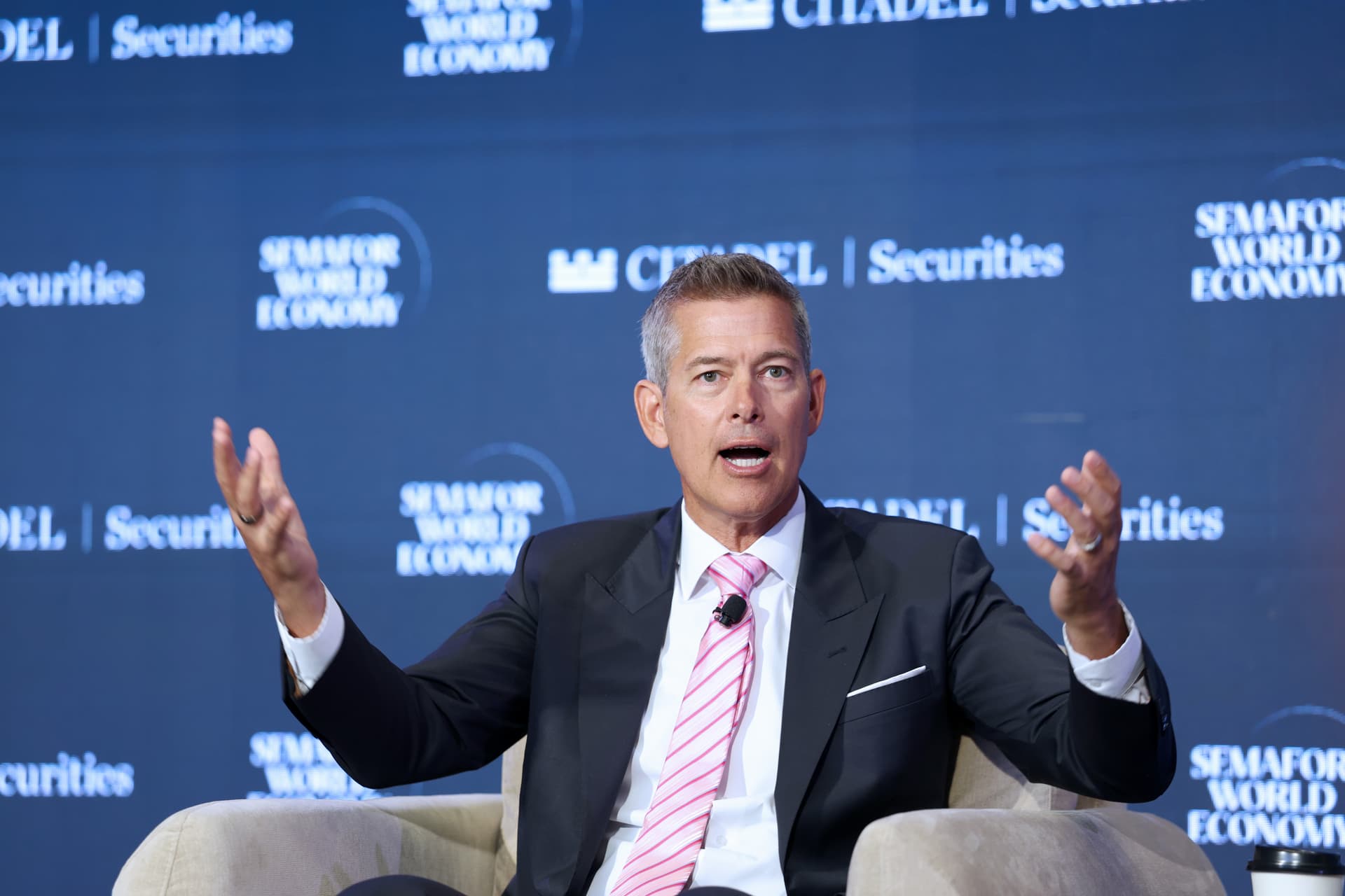 The secretary of transportation, Sean Duffy, on April 17, 2026 at Washington, D.C.